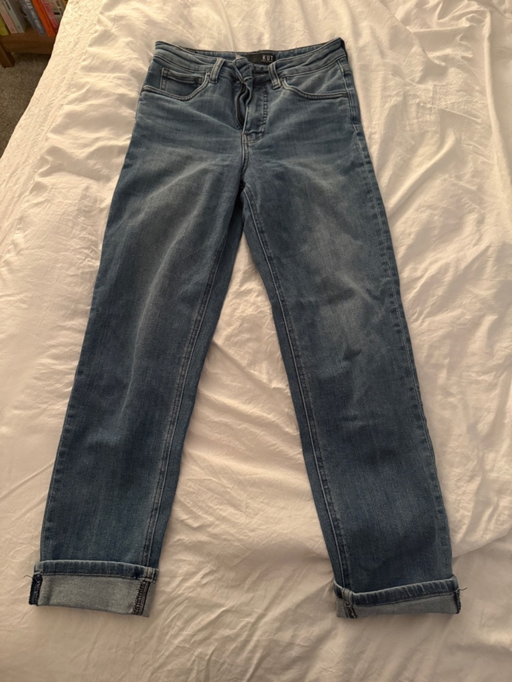 Kut From the Kloth Women's Medium Blue Boyfriend Jeans